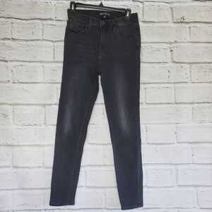 J. Crew Mercantile High Rise Skinny Jeans Size 26 High Rise Black Dark Wash